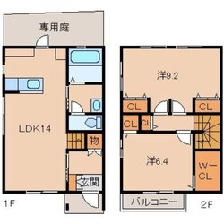 La Ferio向の物件間取画像